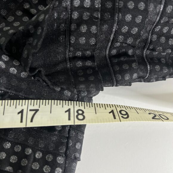 Nanette Lepore Dress‎ Sz 12 Fifi Ruffled Polka Dot Black Gray Shift Sheath - Picture 6 of 9